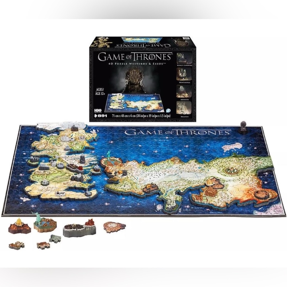 Game of Thrones 4D Puzzle of Westeros & Essos - NEW